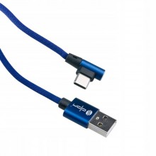 Kabel przewód kątowy ładowarka USB A - USB typ C 1 m
