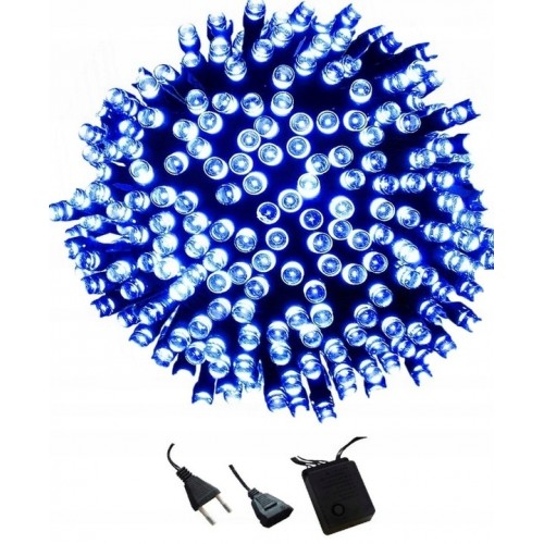 Lampki choinkowe niebieskie programator 300LED