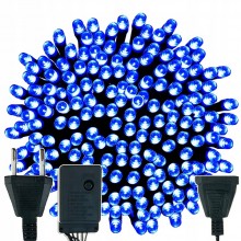 Lamki choinkowe 100 LED niebieskie programator