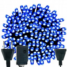 Lampki Choinkowe 100 LED Światełka Na Choinkę Programator Niebieskie