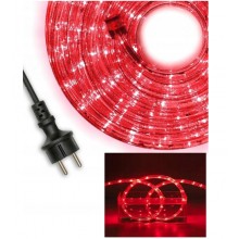 Wąż świetlny LED zewnętrzny czerwony   10M IP44