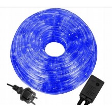 Wąż świetlny LED zewnętrzny 10m niebieski