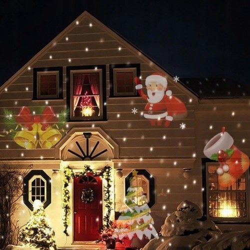 Projektor laserowy LED świąteczny rzutnik  na dom