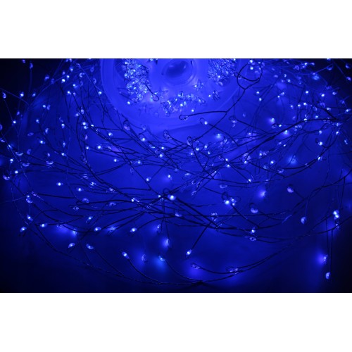 Girlanda gałązka drucik niebieski 500 LED 12,5 M