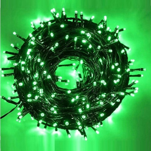 Lamki choinkowe 500 LED zielone programator