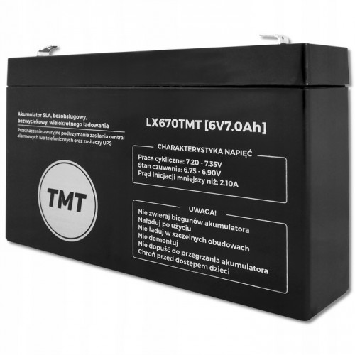 Akumulator mocny bateria 6v 7ah bezobsługowy do wag ups zabawek