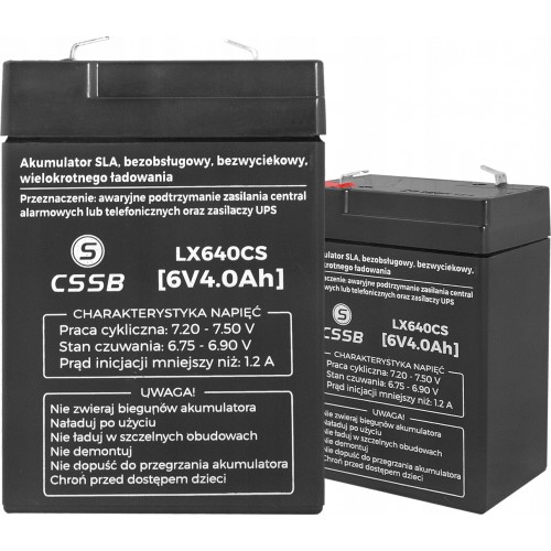 Akumulator bateria agm 6V 4ah do zabawek ups alarmu mocny