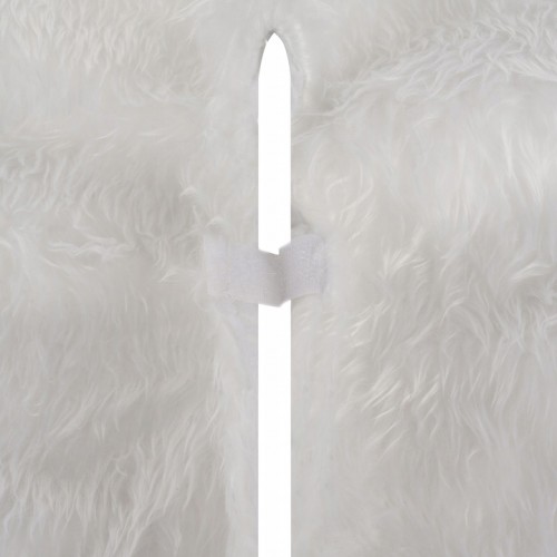 Dywanik pod choinkę mata futerko okrągły 150 cm biały
