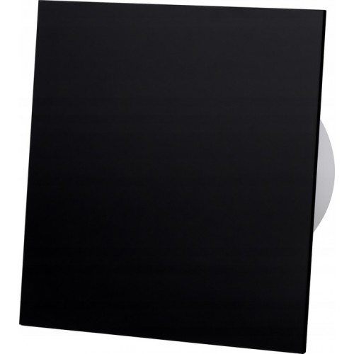 Panel szklany czarny połysk do wentylatora łazienkowy plexi