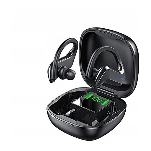 Słuchawki bezprzewodowe douszne z powerbankiem bluetooth 5.0 czarne