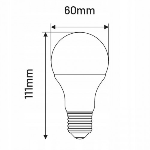 Żarówka led lampa led e27 6w 510 lm a60 4000k neutralna