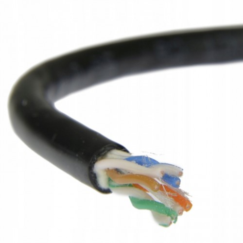 Kabel skrętka teleinformatyczny zewnętrzny żelowany 4x2x0,5 kat.5e pe 1m