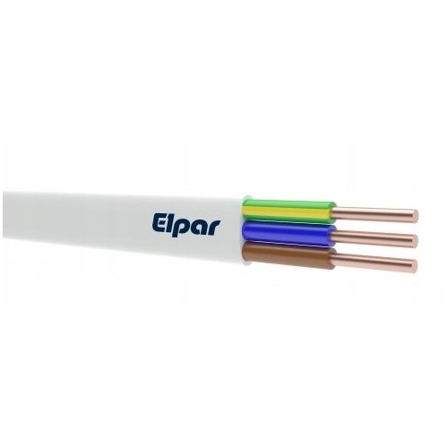 Przewód kabel instalacyjny płaski elektryczny YDYp 3x1,5 mm2 450/750V 1 m