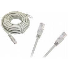 Kabel przewód patchord UTP cat.5e 10m Cabletech 10 m szary