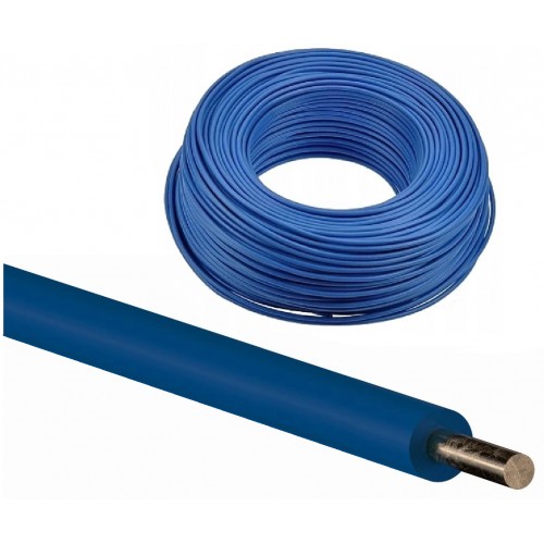 Przewód kabel DY 0,5 H05V-U 750V instalacyjny miedziany drut niebieski