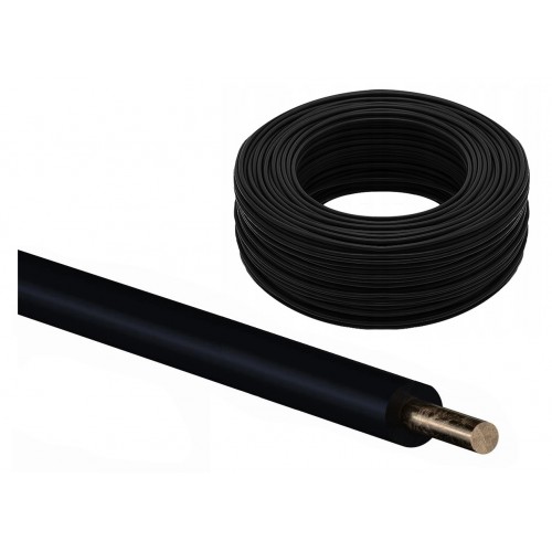 Przewód kabel DY 1 H05V-U instalacyjny miedziany drut czarny