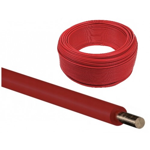 Przewód kabel DY 4 H07V-U instalacyjny miedziany drut czerwony