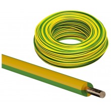 Przewód kabel DY 1 H05V-U ŻO instalacyjny miedziany drut żółto-zielony