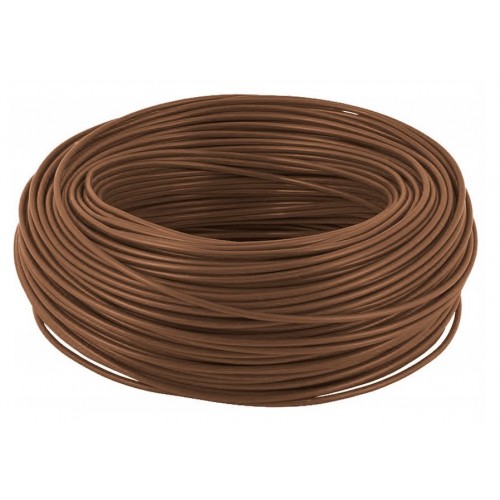 Przewód kabel DY 1,5 H07V-U instalacyjny miedziany drut brąz brązowy