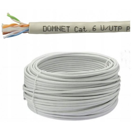 Kabel przewód skrętka sieciowy teleinformatyczny LAN U/UTP kat.6 PVC