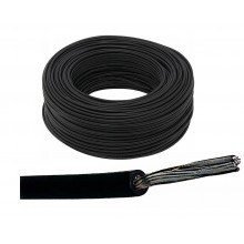 Kabel przewód silikonowy SIF 0,75 180C linka okrągła instalacyjny czarny