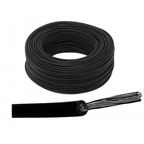 Kabel przewód silikonowy SIF 1mm2 Czarny