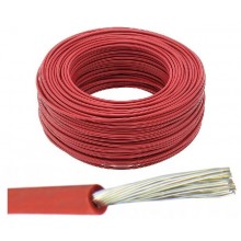 Kabel przewód silikonowy SIF 0,75 180C linka instalacyjny czerwony