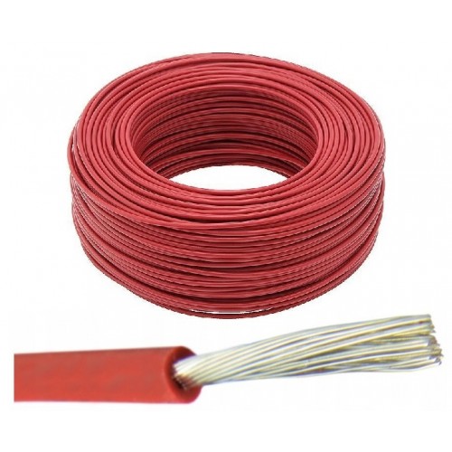 Kabel przewód ciepłoodporny SIF 180°C silikonowy miedziany 300/500V 0,75mm²