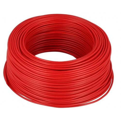 Przewód kabel ognioodporny HDGs 2x1,5 PPOŻ silikonowy drut czerwony