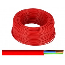 Przewód kabel ognioodporny HDGs 3x1,5 PPOŻ silikonowy drut czerwony