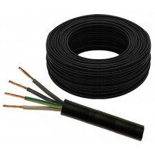 Kabel przewód przemysłowy OnPD 4x1,5 H07RN-F gumowy do wody okrągły czarny