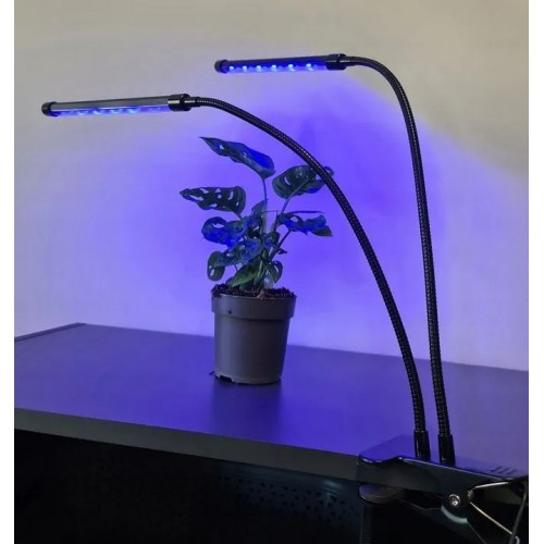 Lampa do wzrostu roślin wodoodporna 2 panele  timer pilot grow
