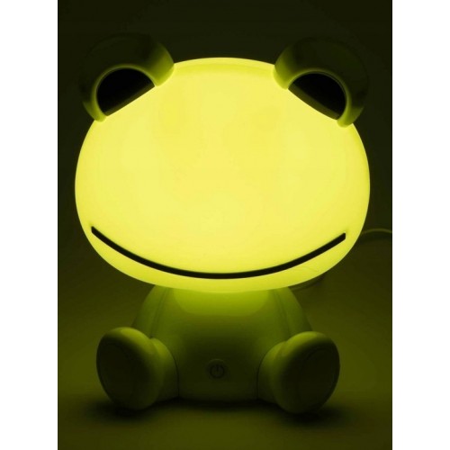 Lampka nocna dla dzieci dotykowa żabka zielona 2,5 w