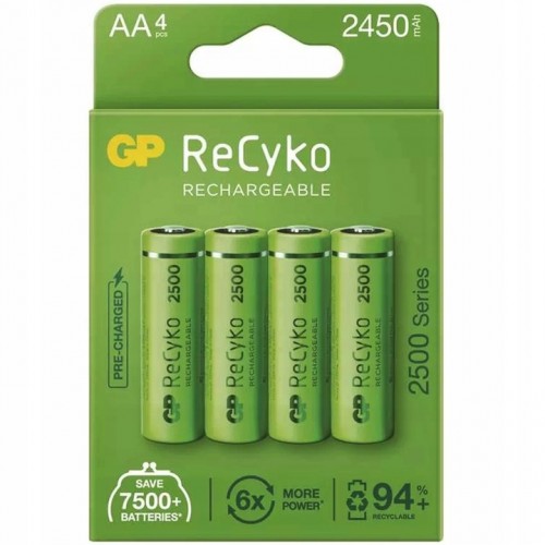 Akumulatorki  (NiMH) GP AA (R6) 2450 mAh 4 szt.