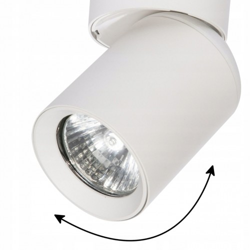 Lampa sufitowa ścienna oprawa halogenowa reflektor 3x gu10 led Spot ruchomy biała
