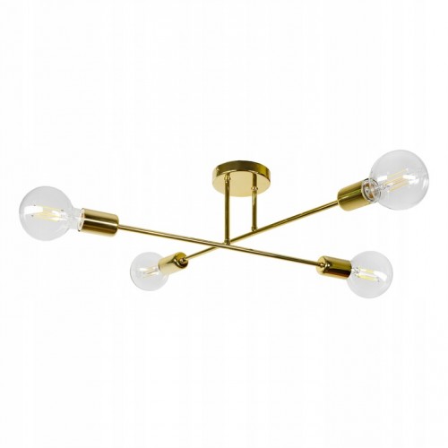 Lampa wisząca sufitowa żyrandol złota Adviti SOLO 4p 4 E27 glamour