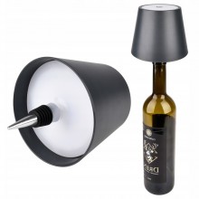 Lampa led z korkiem do butelki do wina biurkowa stołowa cct USB 3w czarna