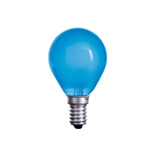 Żarówka niebieska blue do girlandy ozdobna E14 15W 230V