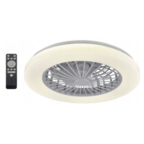 Plafon Lampa LED z Wentylatorem Wiatrak Sufitowy z Pilotem 48W