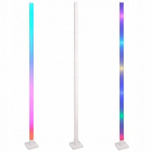 LAMPA STOJĄCA PODŁOGOWA MUZYCZNA RGB TUYA PILOT 12 TRYBÓW BIAŁA