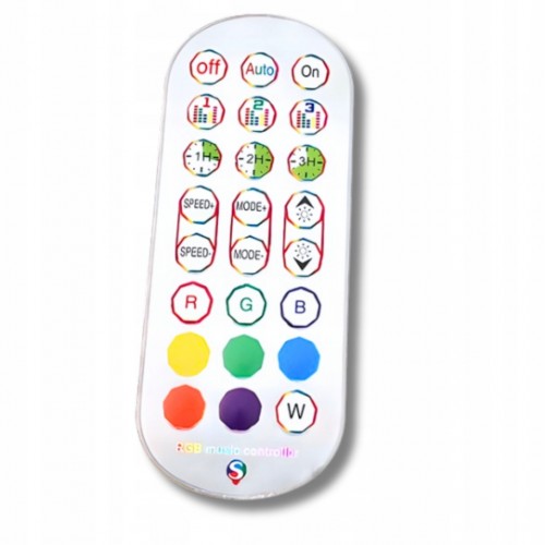 LAMPA STOJĄCA PODŁOGOWA MUZYCZNA RGB TUYA PILOT 12 TRYBÓW BIAŁA