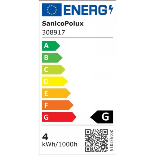 RETRO ŻARÓWKA LED DEKORACYJNA FILAMENT VINTAGE G95 E27 4W SANICO POLUX BARWA CIEPŁA