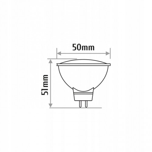 ŻARÓWKA LED GU5,3 12V 7W 4000K INQ