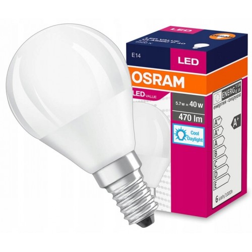 ŻARÓWKA LED Osram RLIS E14 5,5W 6500K 470LM 671750