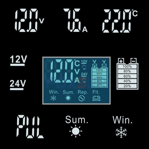 PROSTOWNIK AUTOMATYCZNY LCD E6148 12 V 8 A - 24 V 4 A 672339