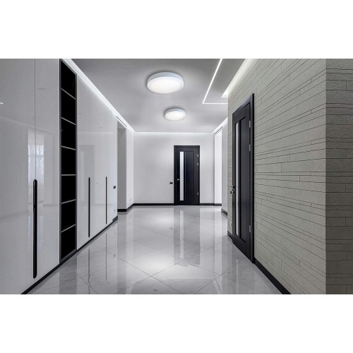 Panel LED Natynkowy Plafon Sufitowy Lampa Okrągła 24W 6500K biały