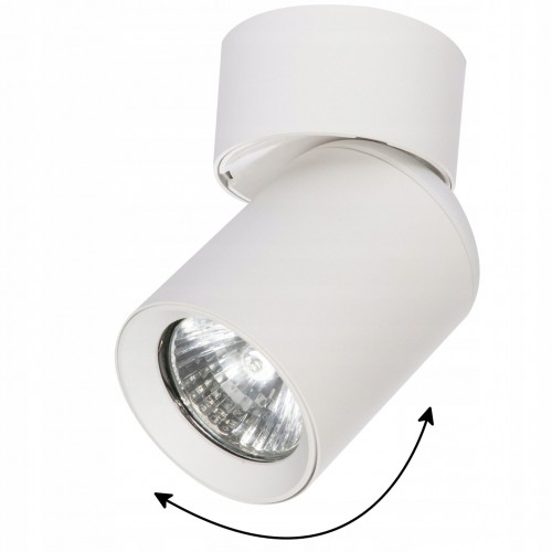 LAMPA SUFITOWA ŚCIENNA OPRAWA HALOGENOWA GU10 LED SPOT REGULOWANY OBRACANY BIAŁY