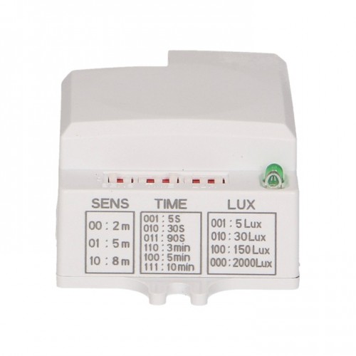 CZUJNIK RUCHU MIKROFALOWY 1200W 360° IP20 BIAŁY G1210