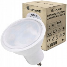 Żarówka LED GU10 5W 450lm CIEPŁA 3000K halogenowa