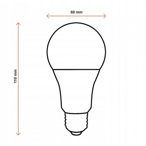 Żarówka LED E27 A60 10W 800lm BARWY ecoPLANET